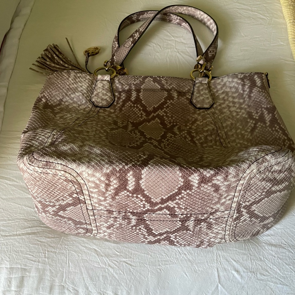 Michael Kors Authentic Leather Python Tote - image 4